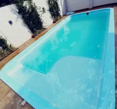 Piscina após limpeza